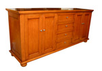 J Green Furniture Bun Foot Credenza